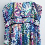 Adelyn Rae Strapless Long Maxi Tropical Dress Photo 6