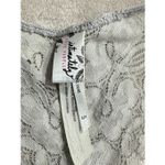 Free People NWT  Intimates Galloon Lace RacerBack Bra Graphite Gray, Small Photo 3