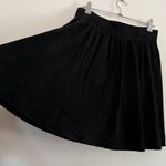 Saks 5th Avenue Y2K Vintage SAKS FIFTH AVENUE | Black Soft Suede Skater Skirt | Size Small Photo 1