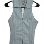 Urban Outfitters Into the Gap V Collared Racerback Button down Tank Shirt XXS Photo 2