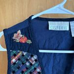 VTG Casey & Max Waistcoat Vest Womens Small Navy Fall Cardigan Style India Blue Photo 3
