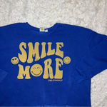 Smiley World Smile More Graphic Sweatshirt Size XL Yellow Photo 0