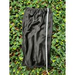 Wild Fable  Black Satin Midi Skirt Lace Trim Size Small Photo 7