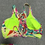 Xhilaration Neon Palm Leaf Floral Bikini Top and Bottom Set M/S Photo 3