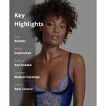 Victoria's Secret  Bra Bustier Hummingbird Floral Fairy Corset Satin Purple 34D Photo 1