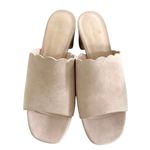 Kate Spade Blythe Blush Pink Suede Cork Heel Slip On Mule Photo 1