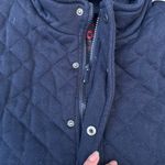 Yoki New York Navy Blue Quilted Hoodie Vest Jacket Photo 2