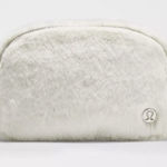 Lululemon White Fleece Belt Bag Silver Photo 0