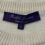 Ralph Lauren Purple Label Women’s Size S Ivory Cream Cashmere Crewneck Sweater Photo 5