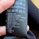 Sandro Paris Embroidered Faux Wrap Midi Black Ruffled Dress Size 1 Small FR 36 Photo 8