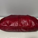 Loft Red Leather Hobo Bag with Circular Handle Photo 1
