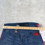 Vtg Y2K Ecko Red Deadstock Low Rise Split Flare‎ Jeans Embroidered Patch Sz 3 Blue Photo 7