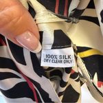 Vintage Oleg Cassini 100% Silk One Shoulder Abstract Column Dress Women’s Size 6 Black Photo 11