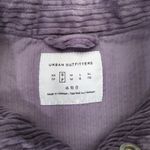 Urban Outfitters Purple Corduroy Jacket Button Front Women's Small 100% Cotton Photo 6