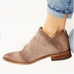 Free People Lost Valley Distressed Leather Strappy Bootie Boho Indie Sz 5.5 Photo 9