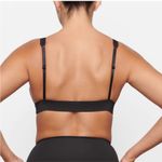 SKIMS NWT  Plunge Bikini Top in Onyx Sz S Photo 2