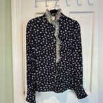 Sézane Sezane X SEA NY Chloe shirt in small navy floral print Photo 4