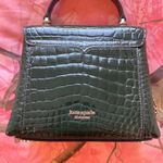 Kate Spade women's green romy croc-embossed leather tote bag Photo 4