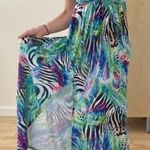 Kenneth Cole Tropical Animal Print Vacation Swim Dress Size Small Photo 3