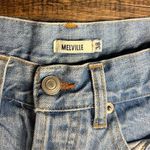 Brandy Melville MELVILLE Light Wash Midrise Denim Shorts Button Fly Raw Hem 2.5" Inseam 26 Waist Photo 1