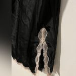 Victoria's Secret Victoria’s Secret Black Satin & Lace Slip Dress Nightie - Size Medium floral Photo 3