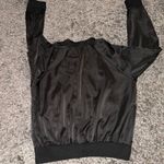 Free People  Bomber Jacket Full Zip Pockets Lightweight Black Large see‎ photos Photo 2