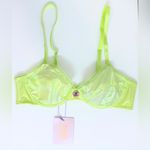 Savagexfenty NWT Savage x Fenty X-Ray Vision Unlined Demi Bra - Space Age Foil - 36B Photo 6
