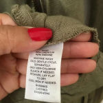 Caslon Olive Green Linen Blend Utility Jacket Photo 3