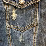 Rue 21 Blue Distressed Denim Jacket Photo 7