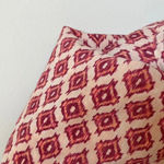 Pleione Blouse in Geometric Print Pink Maroon and Peachy Orange Tank Dressy Top Photo 6