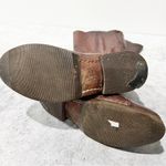 Rag and Bone  Abbey Riding Boots Brown Leather Tall Distressed size 37 US 7 Photo 4