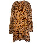 ASOS DESIGN mini shirt dress in brown leopard print collared plus size curve 20 Photo 8