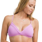 prAna Speckle Rib Knit Bikini Top Violet Mist Purple Size XS Photo 0