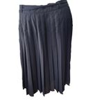 Modcloth Black Pleated Knee Length Skirt with Matching Belt (M) Photo 4