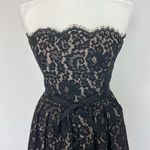 Robert Rodriguez  Black Lace Strapless Fit Flare Mini Cocktail Dress Size 8 Photo 15