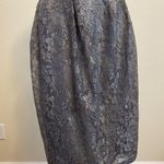 Newport News #15 Women's Sz: 12, Silver Gray Lace Skirt by Photo 0