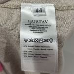 Gustav Beige Pink Black Metallic Sleeveless Top Large Elegant Modern Sparkle Tan Photo 5