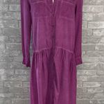 Pilcro Kimberly Raspberry Long Sleeve ShirtDress Photo 2