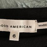 Good American NWT  Cotton Crop Tee Shirt Black Size 3XL Photo 2