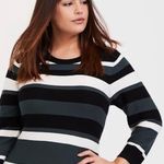 Torrid Green White Black Midi Sweater Dress Photo 1