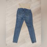 Indigo Blue Y2K MATERNITY -Maternity Women's Skinny Leg Denim Jeans, size medium. Photo 3