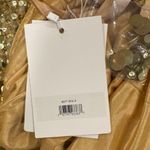 Mac Duggal NWT 6077 Gold Thin Strap Cut Out Gown With Ombre Sequins Size 8 Photo 11