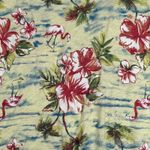 Fresh Produce T-Shirt Yellow Floral Flamingo Print Tropical Vacation Tee Size S Photo 4