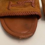Tod's Tod’s leather-trimmed whipstitched suede slides size 38.5 Photo 3