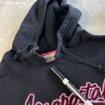 Aeropostale Y2K VTG Embroidered Oversized Hoodie Womens Size S Black Spellout Photo 6