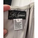 Woman's Femme Strapless Satin Ball Gown Silver.a20 Silver Size 10 Photo 2