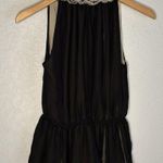 Robert Rodriguez Neiman Marcus Black Tan Ruffle Blouse Regal Victorian Medieval Photo 5