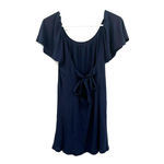 Splendid size small blue short sleeve blouse top shirt tie back supma cotton Photo 1