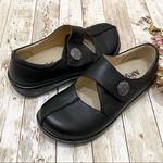 Alegria  “Kaitlyn” Black Leather Mary Jane Shoes Size 37 Photo 4