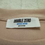 Double Zero  Baby Pink Velour Top Oversized Loungewear Sweatshirt - Medium Photo 2